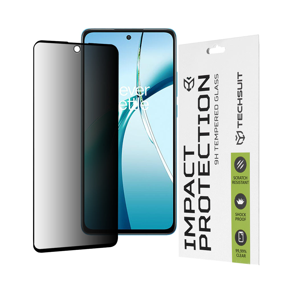Folie de protectie Techsuit 111D Privacy Full Glue compatibil cu OnePlus Nord CE4 Lite, Negru