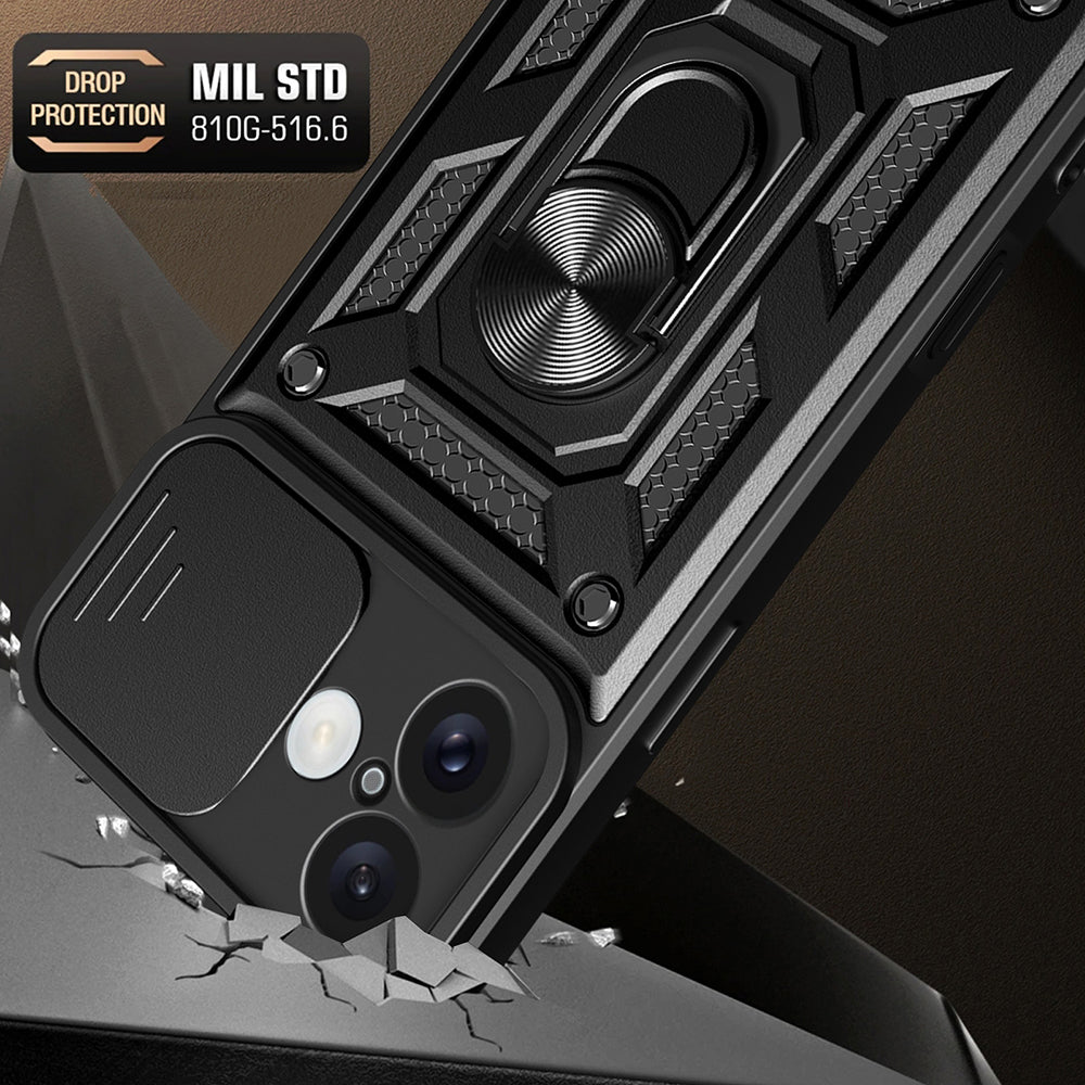 Husa de protectie Techsuit CamShield Series compatibil cu iPhone 16 Plus, Roz Auriu