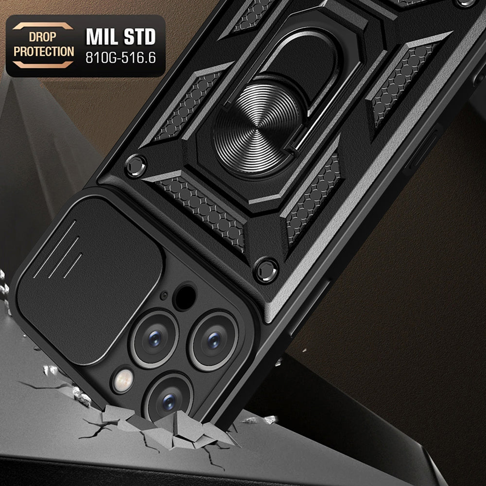 Husa de protectie Techsuit CamShield Series compatibil cu iPhone 16 Pro Max, Roz Auriu