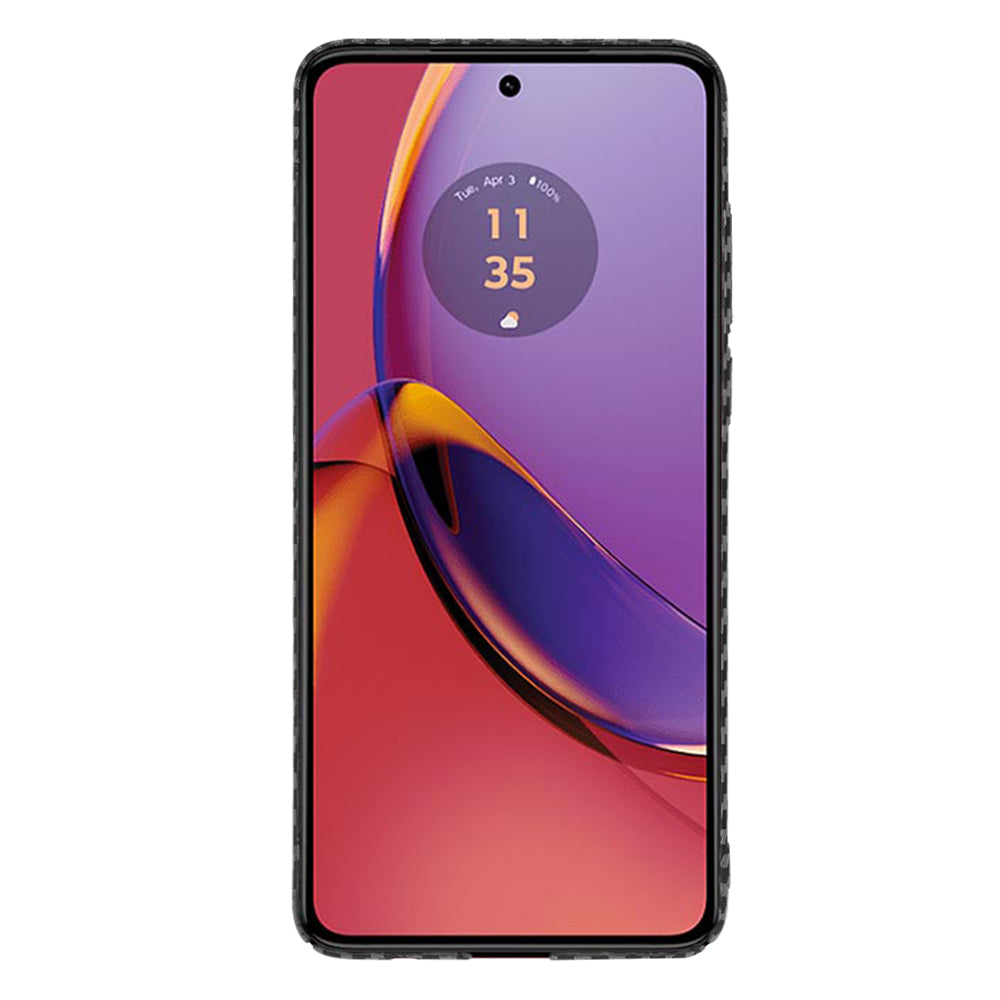 Husa de protectie Techsuit Carbonite FiberShell compatibil cu Motorola Moto G84, Negru