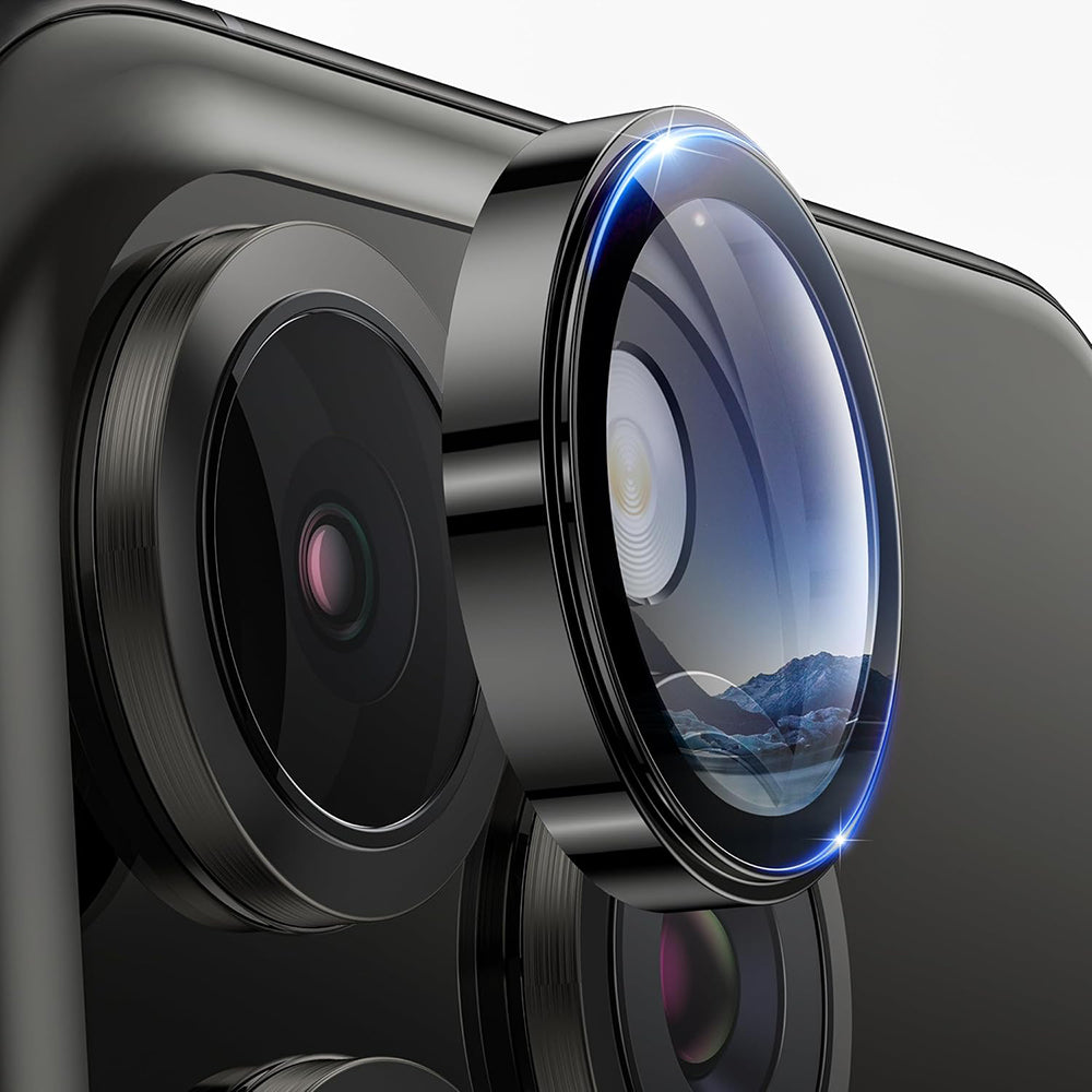 Folie de protectie Lito S+ Camera Glass compatibil cu iPhone 16 Pro / iPhone 16 Pro Max, Negru