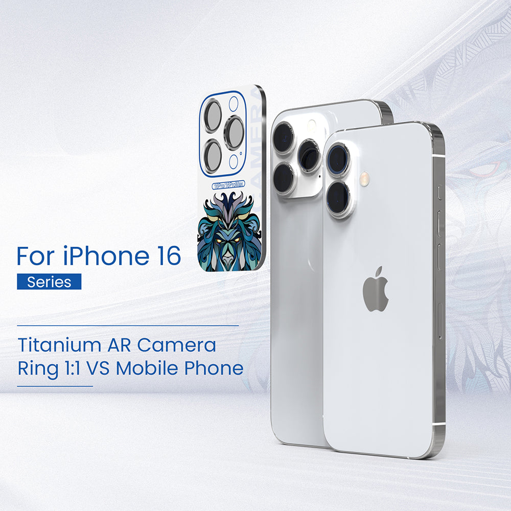 Folie de protectie Lito S+ Camera Glass compatibil cu iPhone 16 Pro / iPhone 16 Pro Max, Titanium Natural