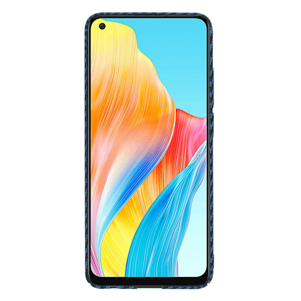 Husa de protectie Techsuit Carbonite FiberShell compatibil cu Oppo A78 4G, Cyan