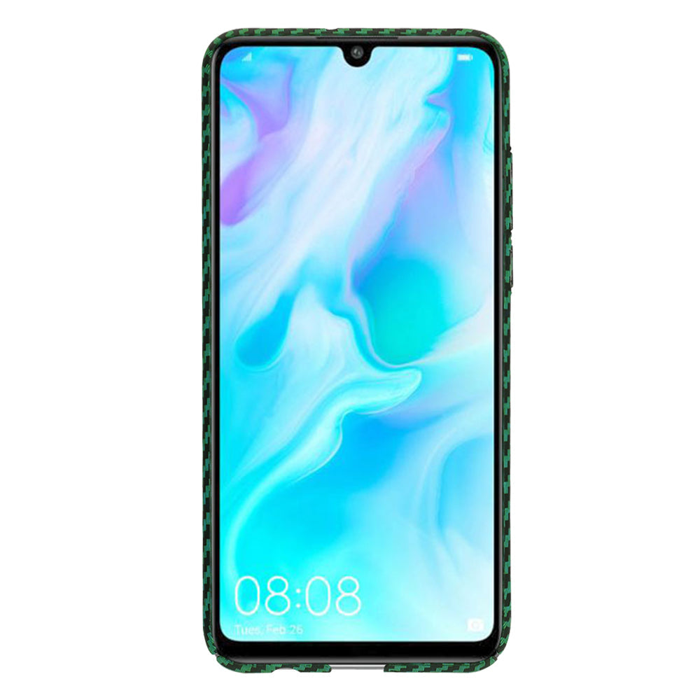 TechSuit Husa de protectie Techsuit Carbonite FiberShell compatibil cu Huawei P30 Lite / P30 Lite New Edition, Verde – i