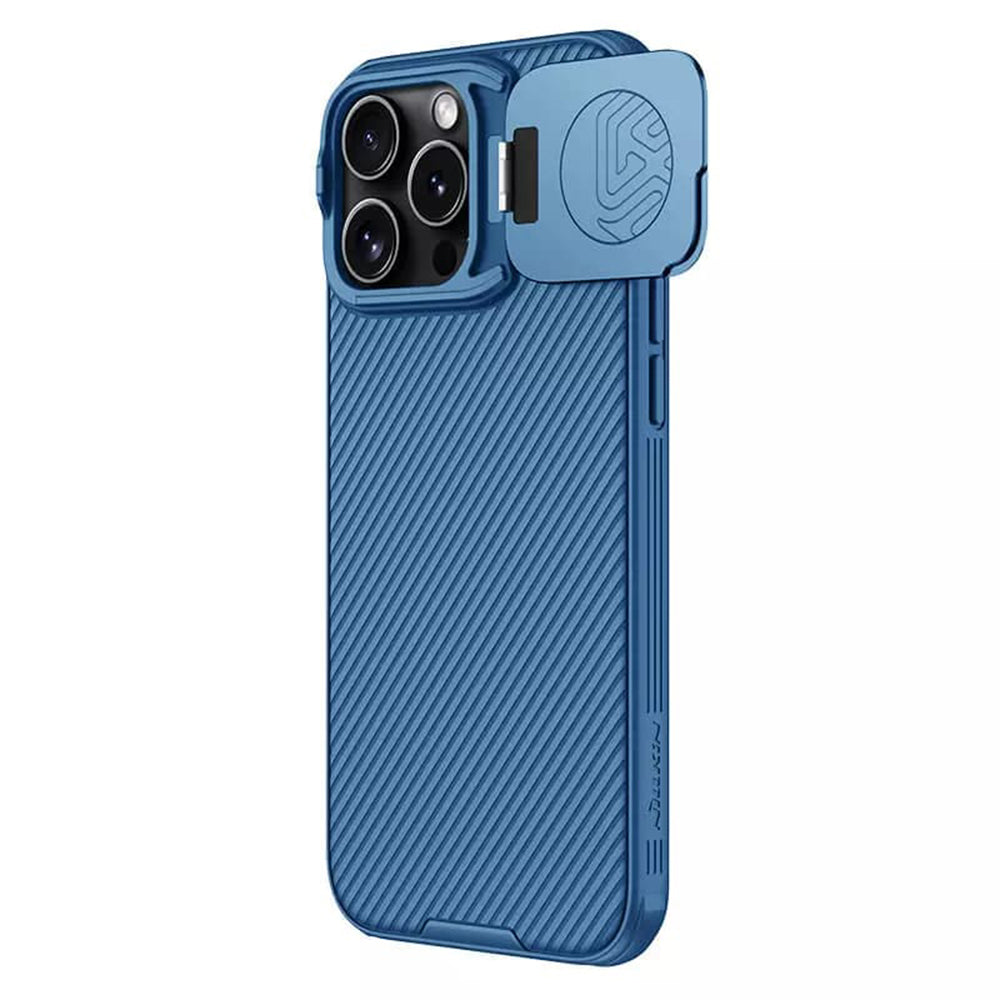 Husa de protectie Nillkin CamShield Prop compatibil cu iPhone 16 Pro, Albastru