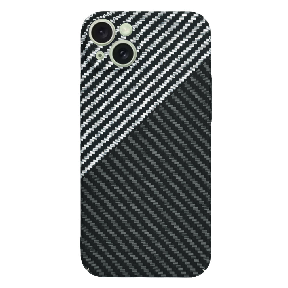 Husa de protectie Techsuit Carbonite FiberShell compatibil cu iPhone 15 Plus, Stealth Gray