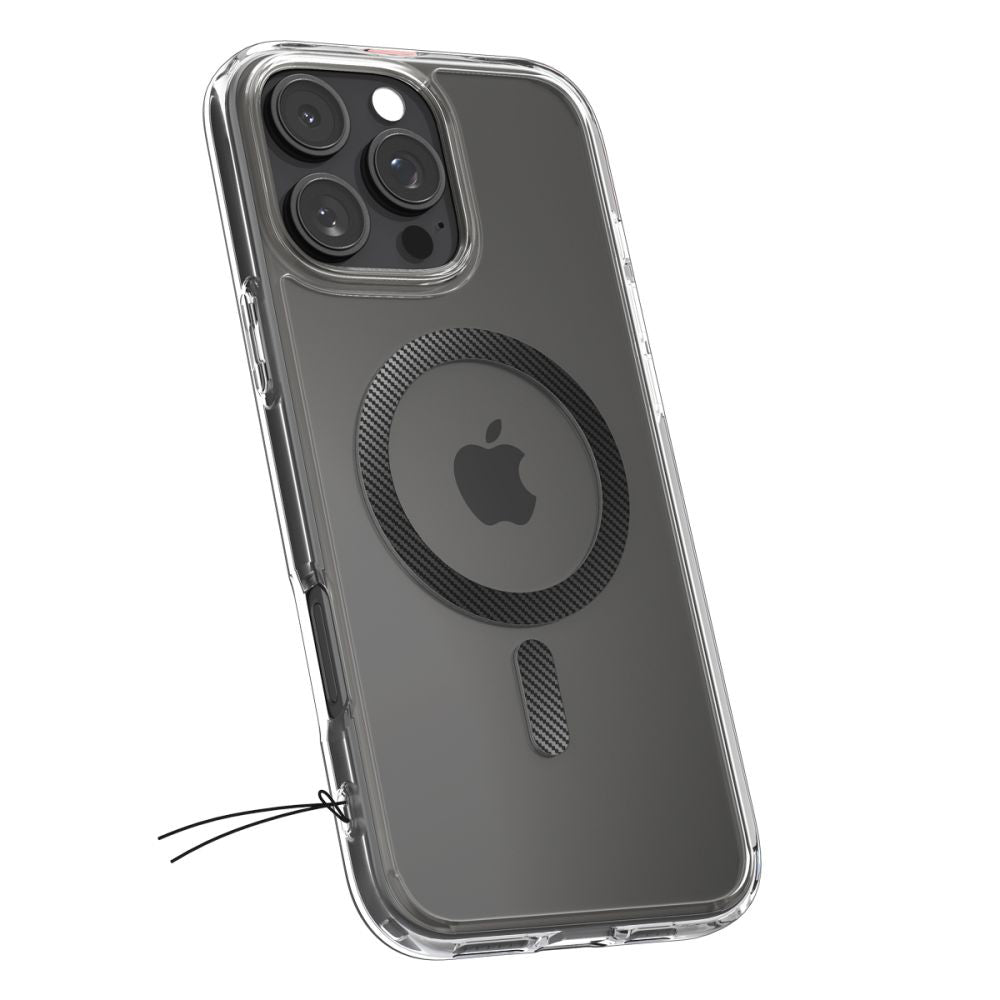 Husa de protectie Spigen Ultra Hybrid MagSafe (ACS08131) compatibil cu iPhone 16 Pro, Carbon Fiber