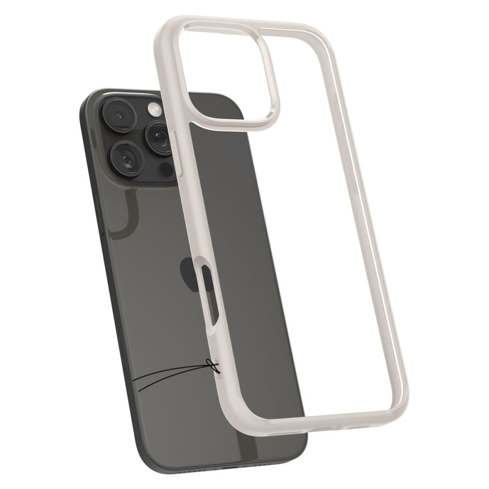 Husa de protectie Spigen Ultra Hybrid (ACS08127) compatibil cu iPhone 16 Pro, Titanium Natural