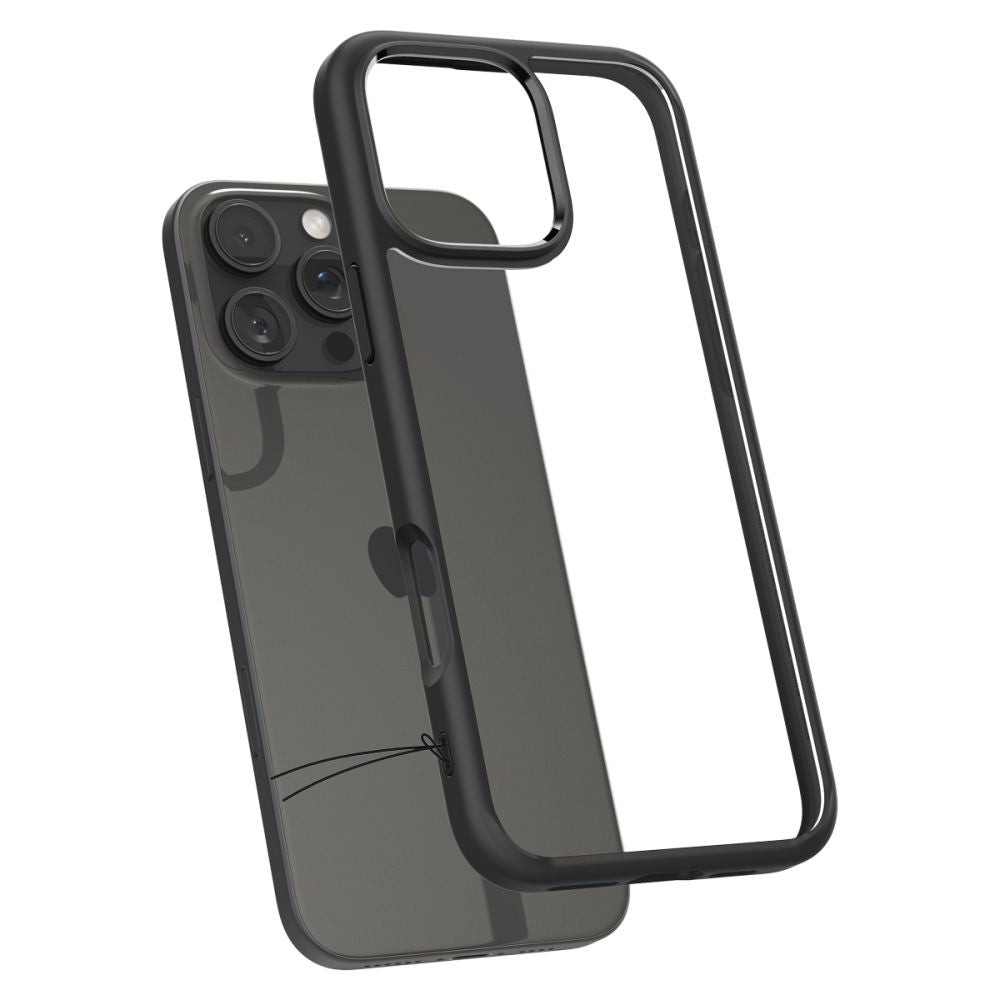 Husa de protectie Spigen Ultra Hybrid (ACS08125) compatibil cu iPhone 16 Pro, Negru Mat