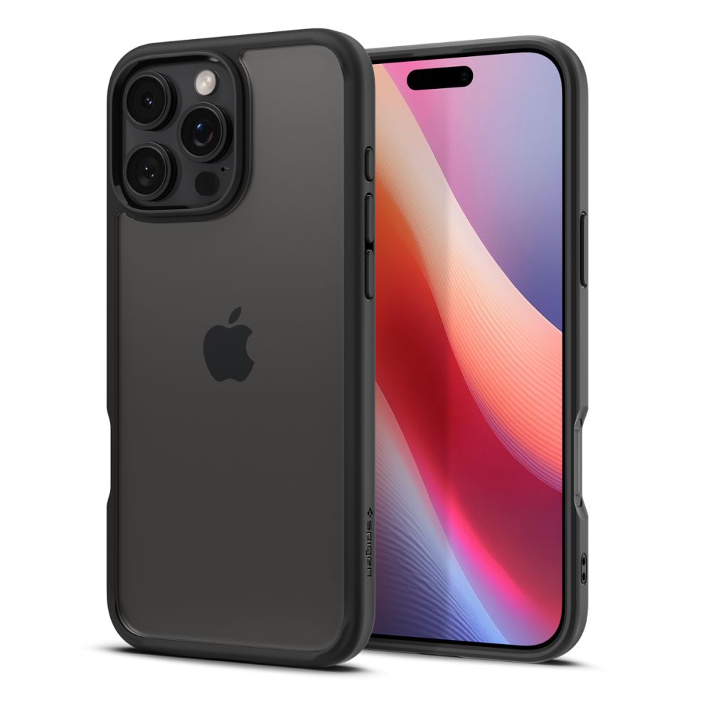 Husa de protectie Spigen Ultra Hybrid (ACS08125) compatibil cu iPhone 16 Pro, Negru Mat