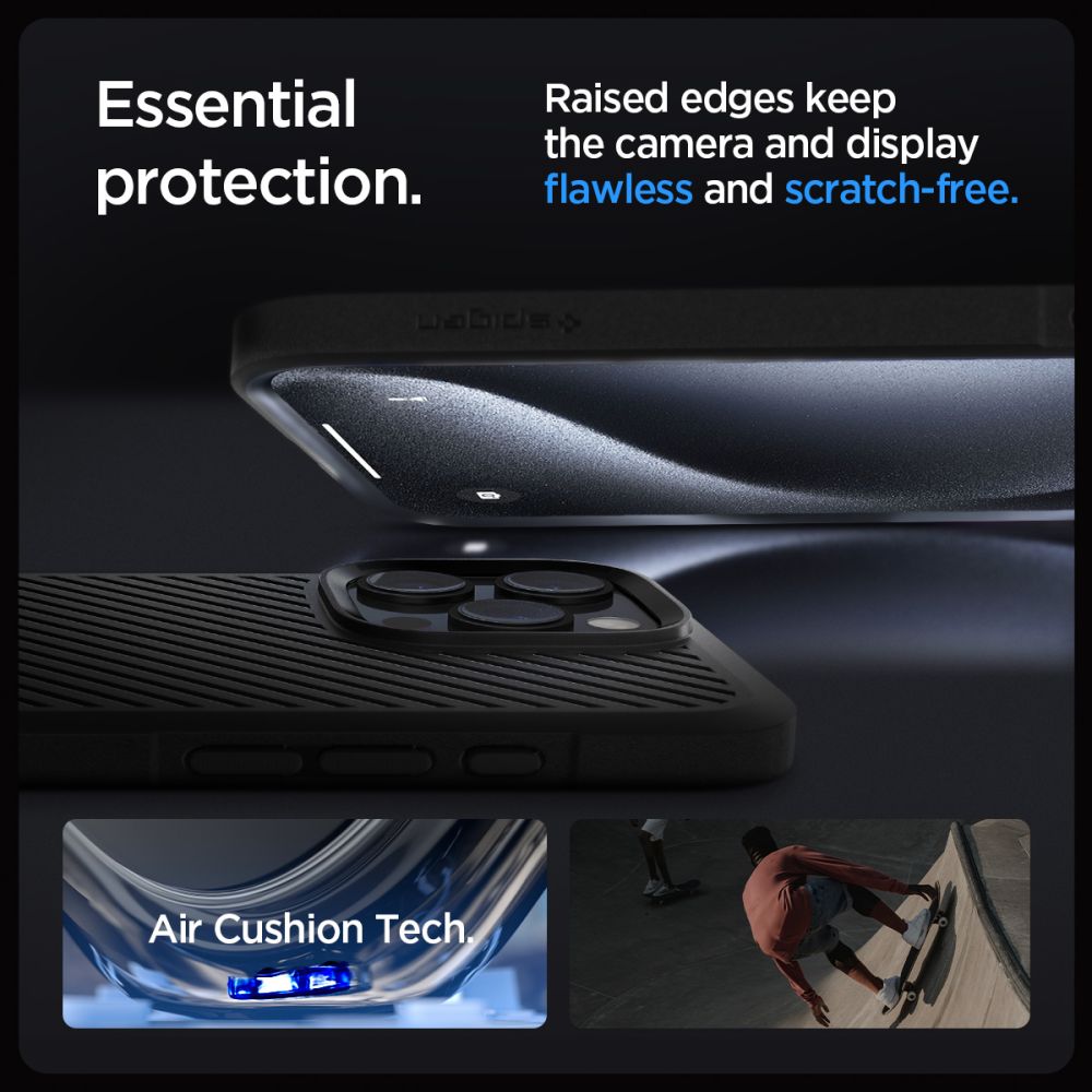 Husa de protectie Spigen Core Armor (ACS08023) compatibil cu iPhone 16 Pro Max, Negru Mat