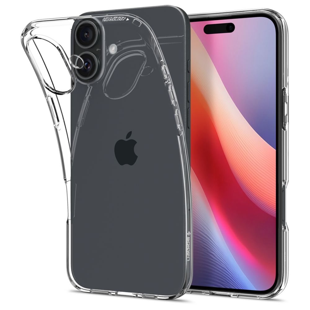 Husa pentru iPhone 16 - Spigen Liquid Crystal (ACS08190) - Clear