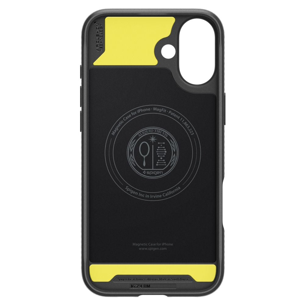 Husa de protectie Spigen Rugged Armor MagSafe (ACS08214) compatibil cu iPhone 16, Negru Mat