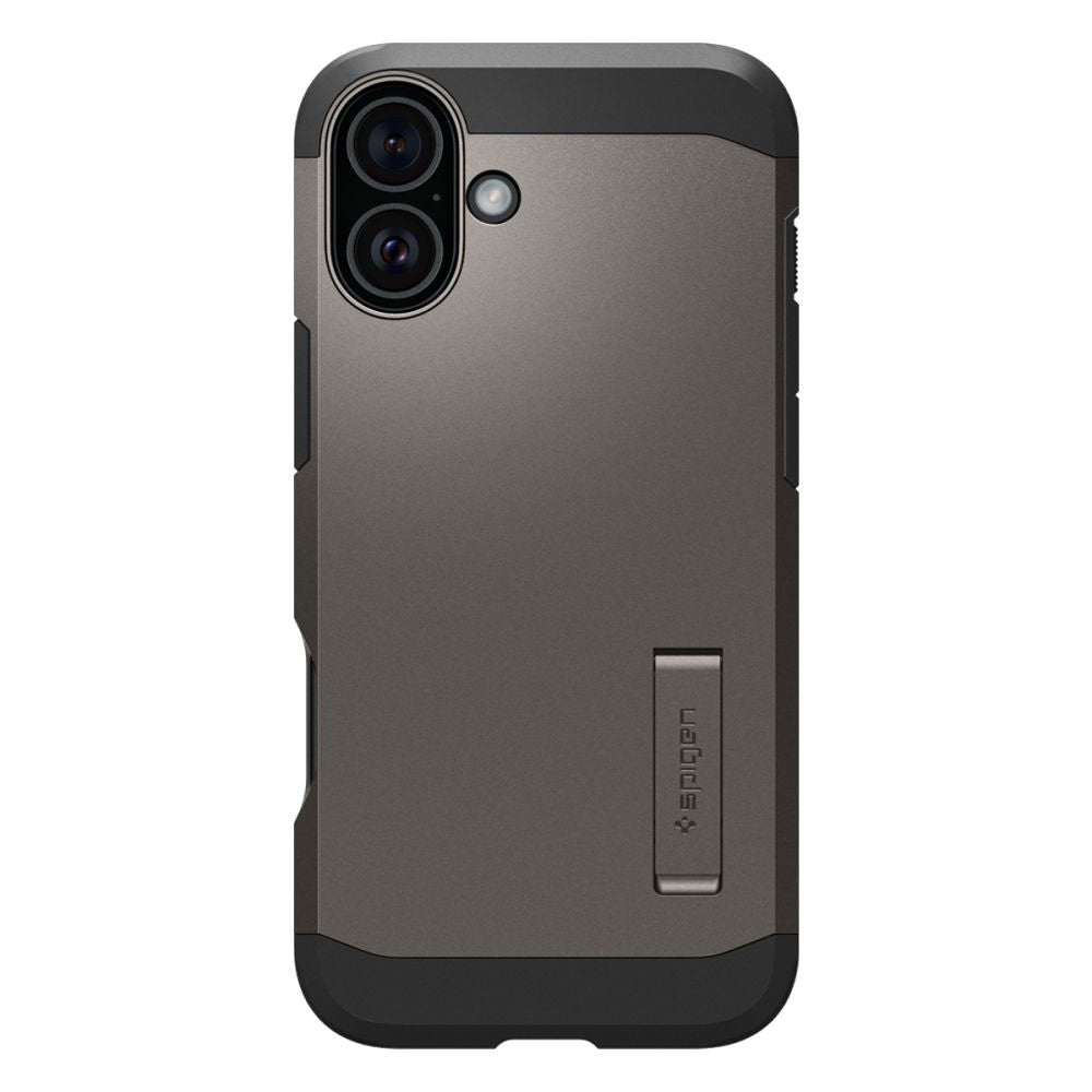 Husa de protectie Spigen Tough Armor MagSafe (ACS08215) compatibil cu iPhone 16, Gunmetal