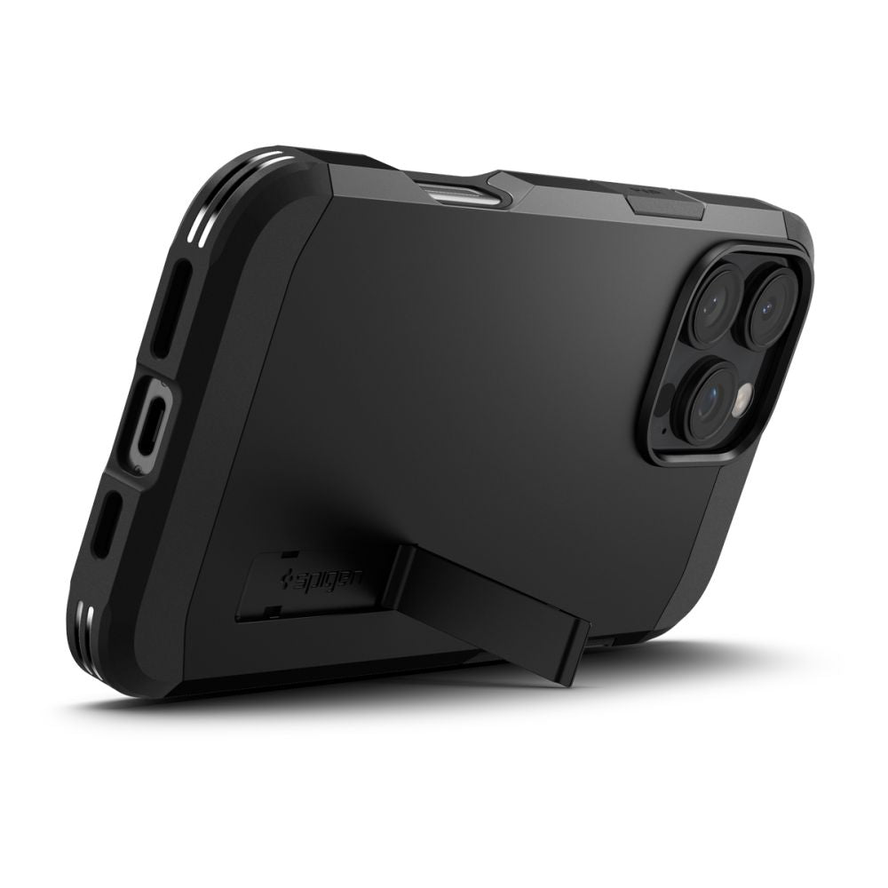 Husa de protectie Spigen Tough Armor MagSafe (ACS08146) compatibil cu iPhone 16 Pro, Negru