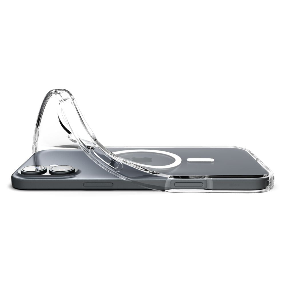 Husa de protectie Spigen Liquid Crystal MagSafe (ACS08388) compatibil cu iPhone 16 Plus, Transparent