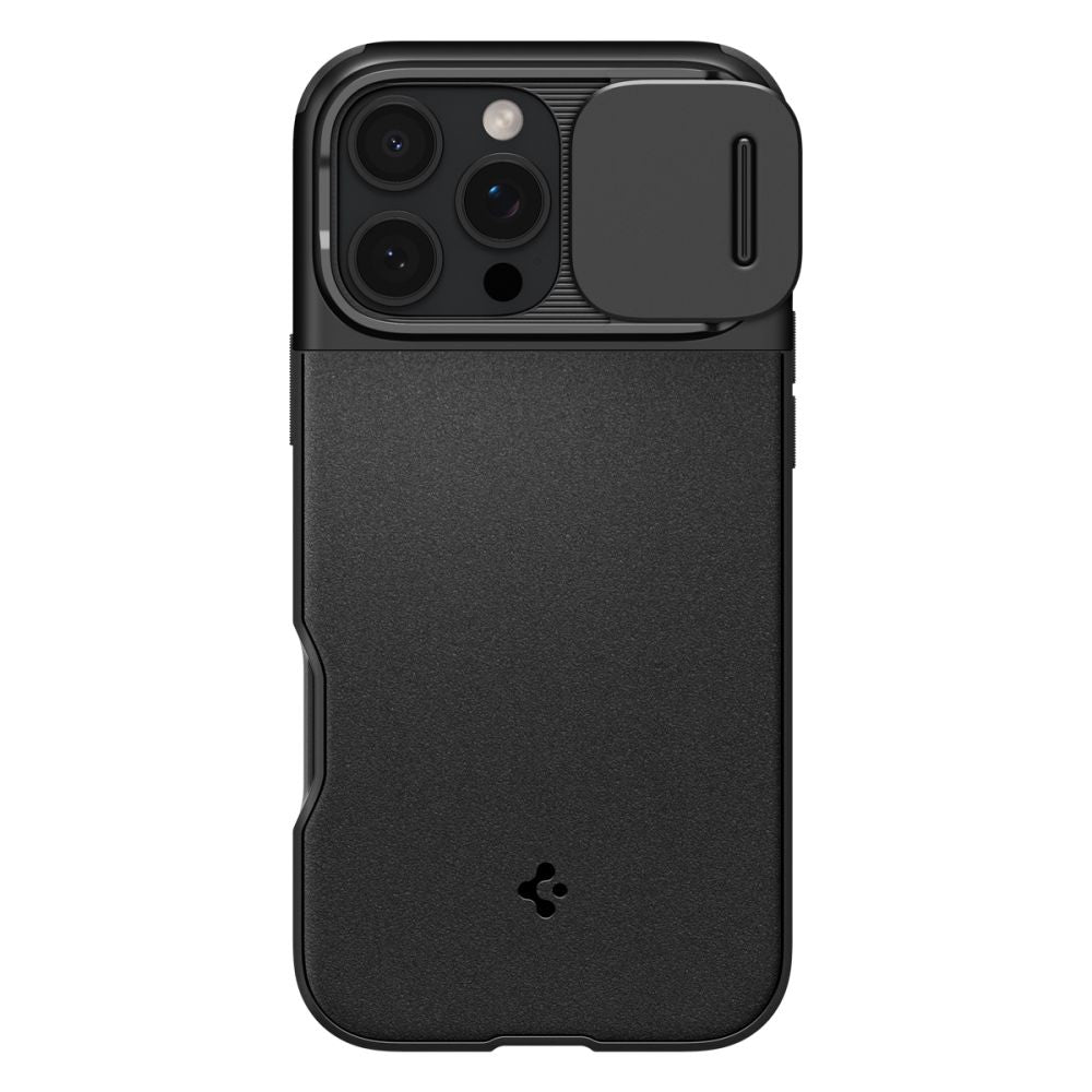 Husa de protectie Spigen Optik Armor MagSafe (ACS08015) compatibil cu iPhone 16 Pro Max, Negru