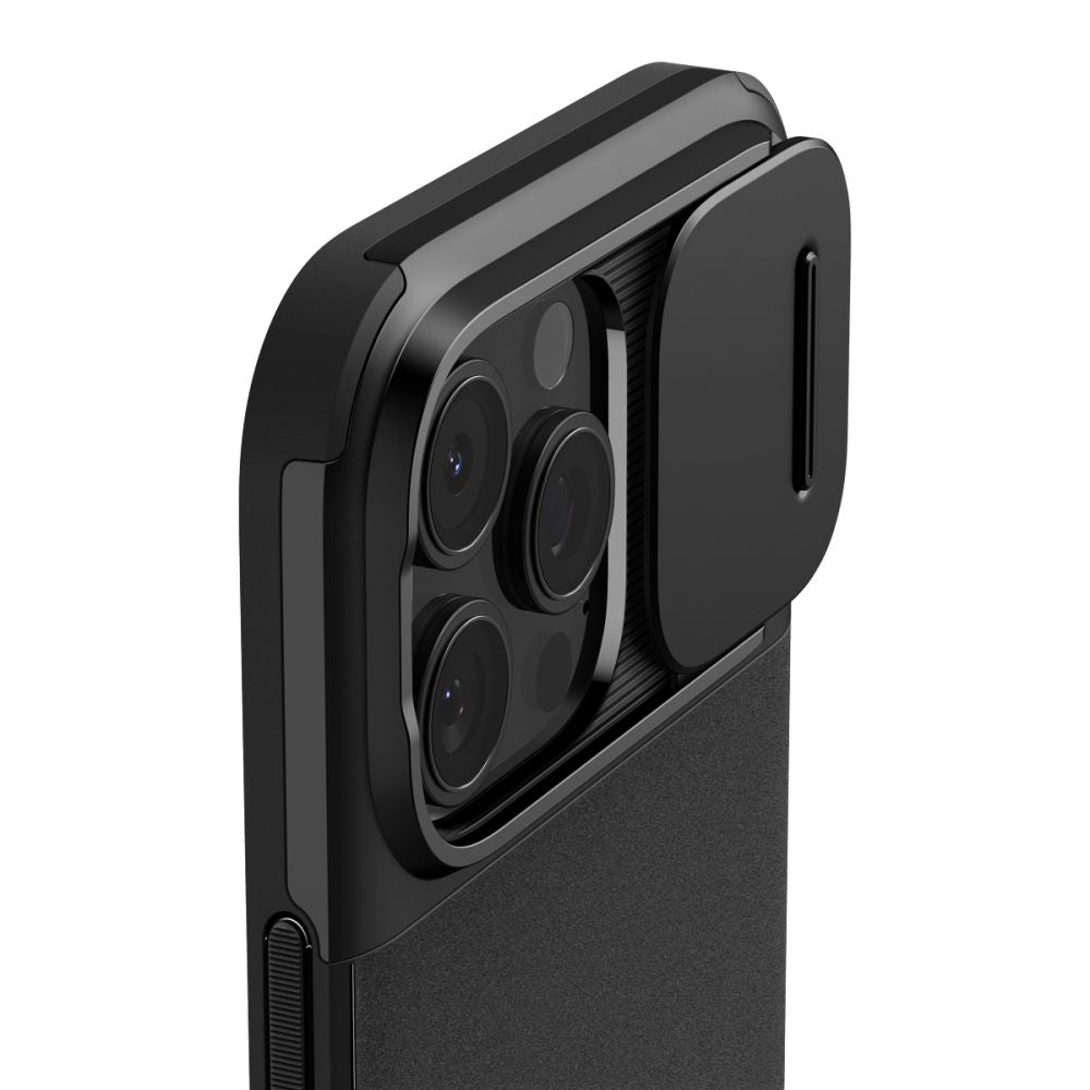 Husa de protectie Spigen Optik Armor MagSafe (ACS08015) compatibil cu iPhone 16 Pro Max, Negru