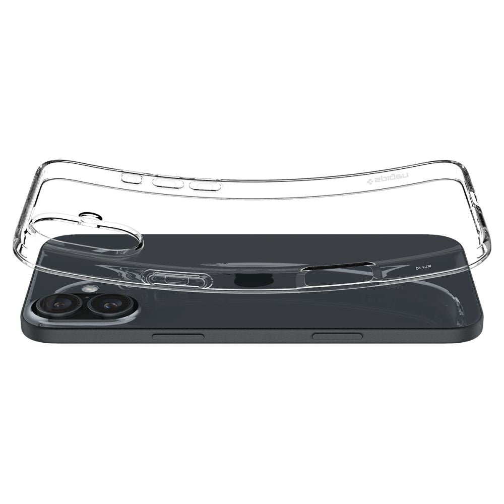 Husa de protectie Spigen Liquid Crystal (ACS08064) compatibil cu iPhone 16 Plus, Crystal Clear