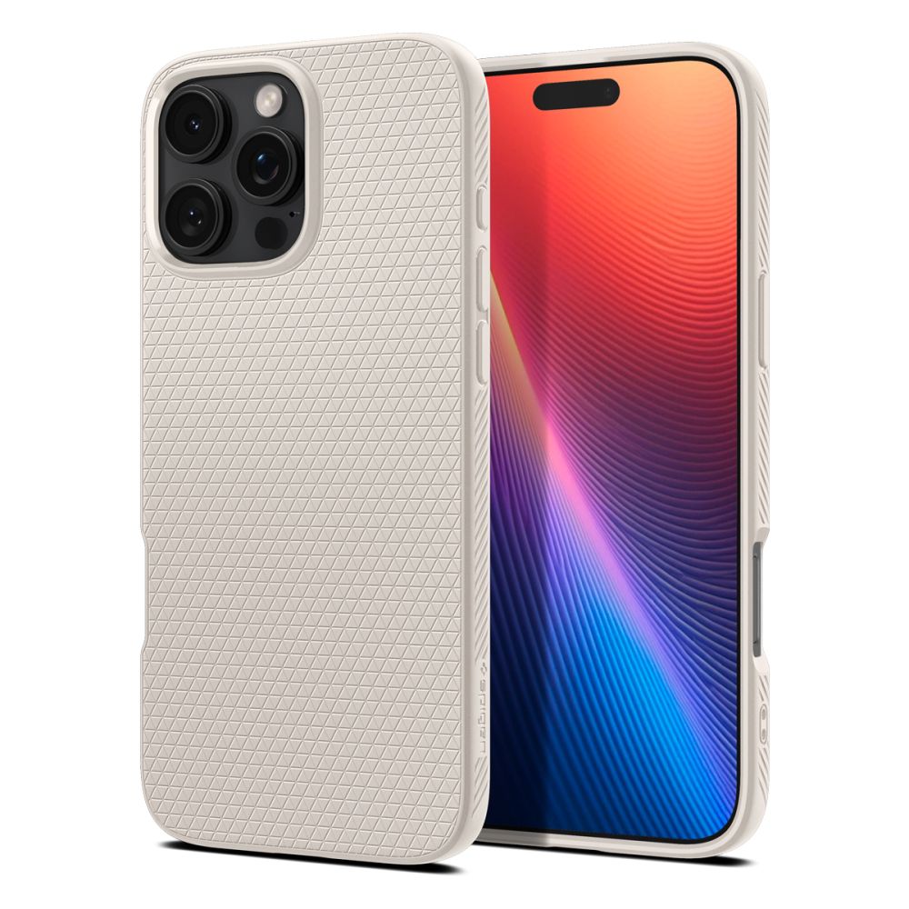 Husa de protectie Spigen Liquid Air (ACS08120) compatibil cu iPhone 16 Pro, Titanium Natural
