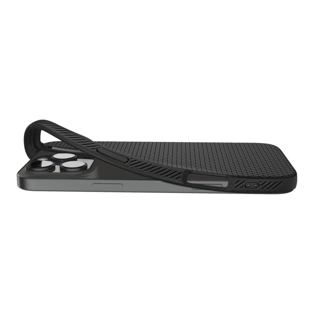 Husa de protectie Spigen Liquid Air (ACS08117) compatibil cu iPhone 16 Pro, Negru Mat