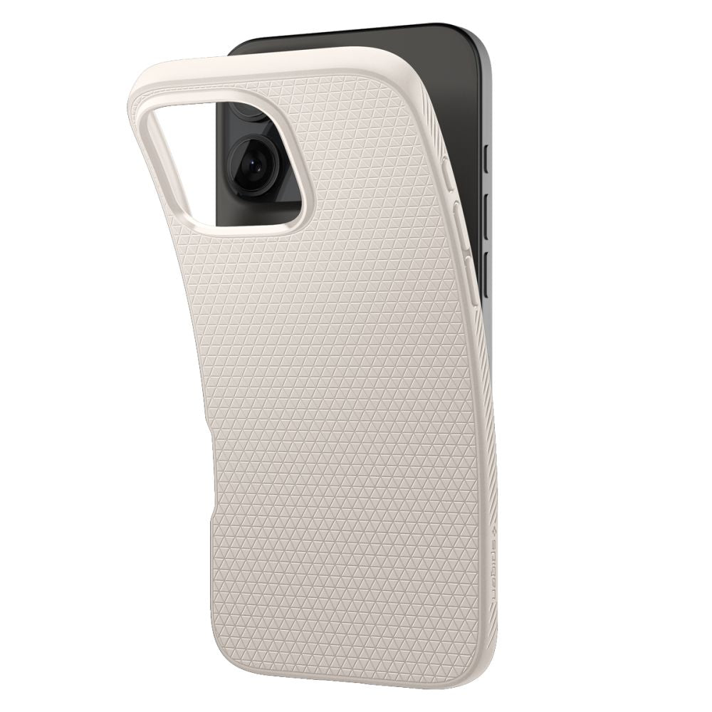 Husa de protectie Spigen Liquid Air (ACS07991) compatibil cu iPhone 16 Pro Max, Titanium Natural