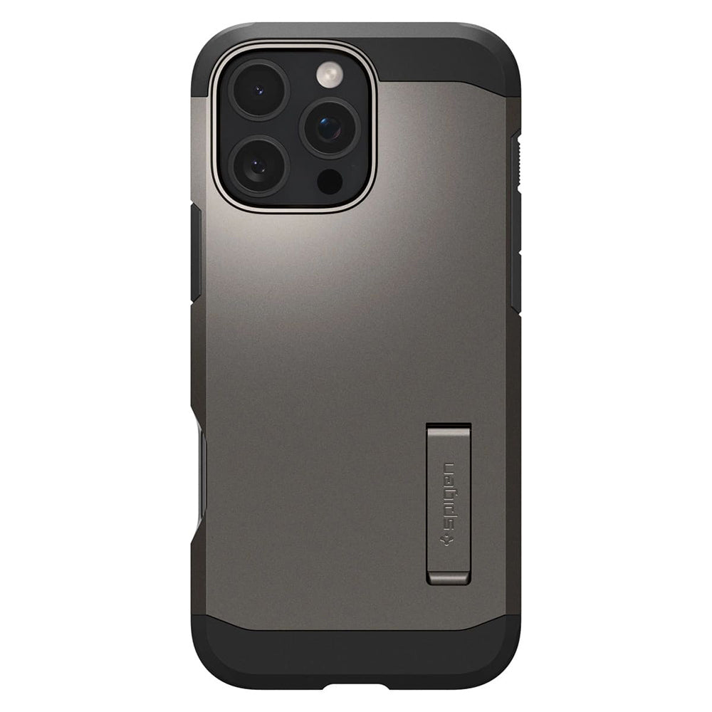 Husa de protectie Spigen Tough Armor MagSafe (ACS08012) compatibil cu iPhone 16 Pro Max, Gunmetal