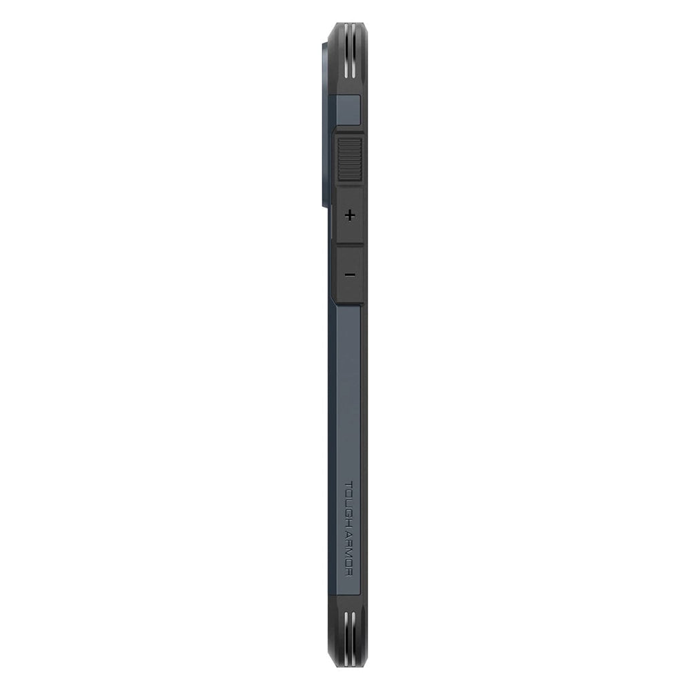 Husa de protectie Spigen Tough Armor MagSafe (ACS08014) compatibil cu iPhone 16 Pro Max, Metal Slate