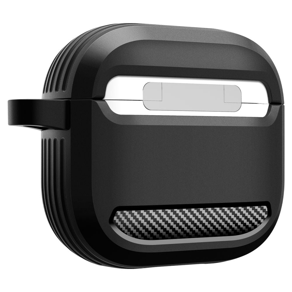 Casti Spigen Rugged Armor (ACS08642), Apple AirPods 4, Negru Mat