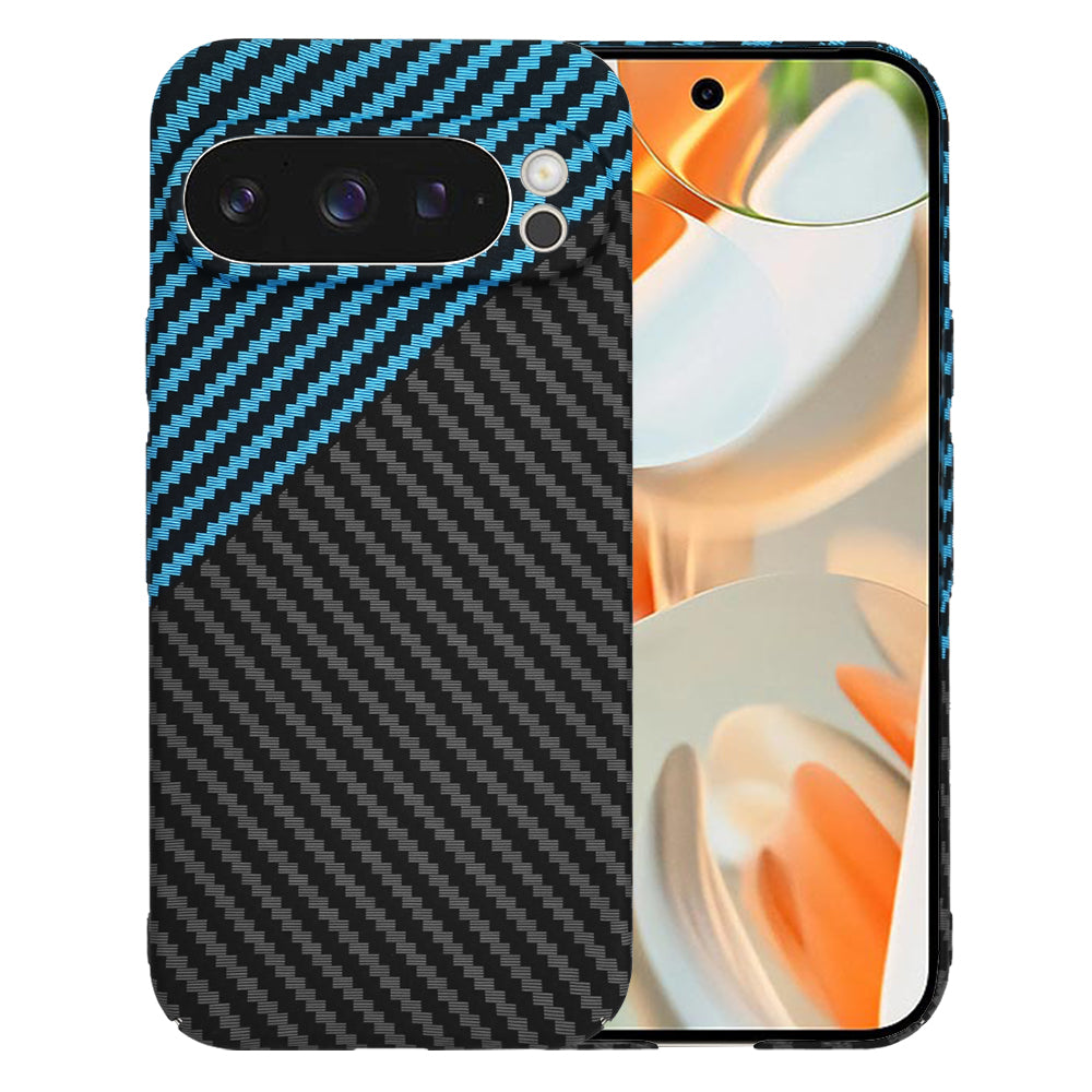 Husa de protectie Techsuit Carbonite FiberShell compatibil cu Google Pixel 9 Pro, Albastru Pulse