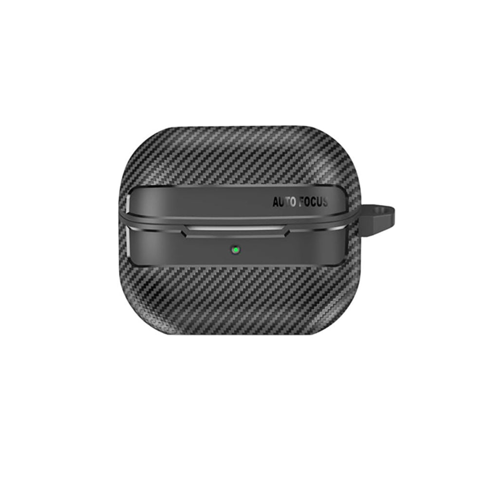Casti Techsuit CarbonFiber, for Samsung Galaxy Buds 3 / 3 Pro / 3 FE, Negru