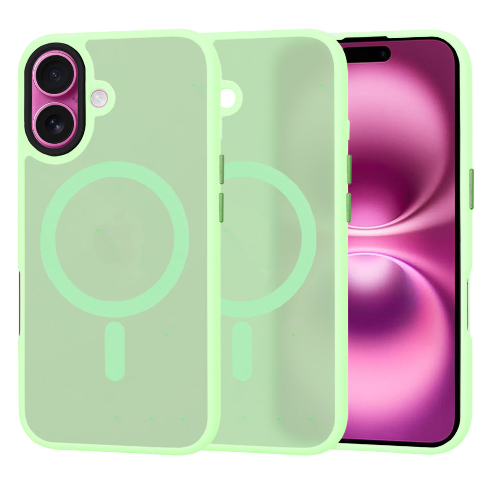 Husa de protectie Techsuit HaloFrost MagSafe Series compatibil cu iPhone 16 Plus, Verde Deschis