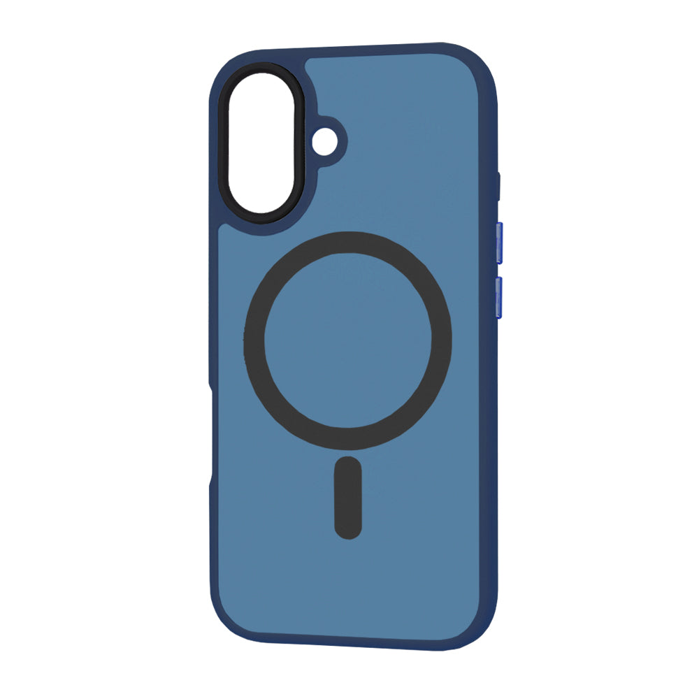 Husa de protectie Techsuit HaloFrost MagSafe Series compatibil cu iPhone 16 Plus, Albastru Inchis