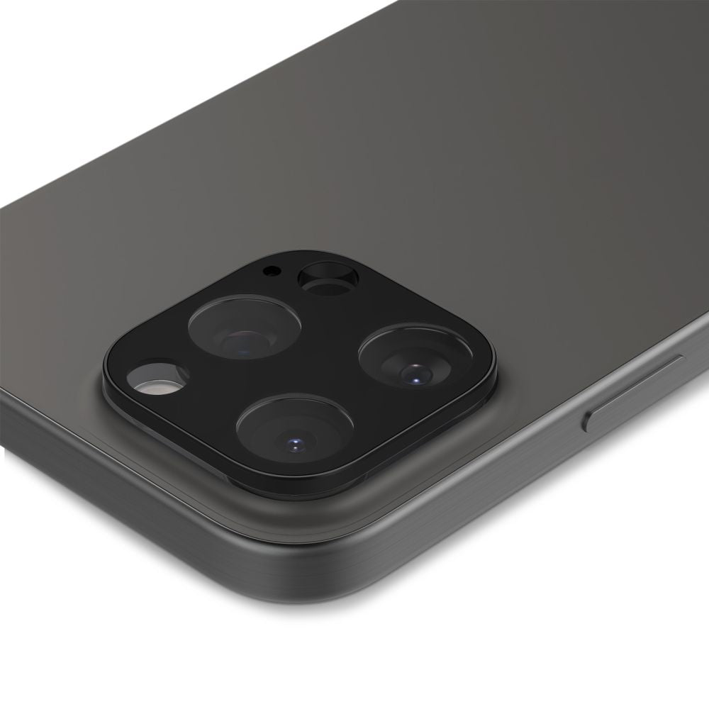 Folie de protectie Spigen (set de 2) Optik.tR Camera Glass (AGL05273) compatibil cu iPhone 14 Pro / Pro Max / 15 Pro / Pro Max / 16 Pro / Pro Max, Negru