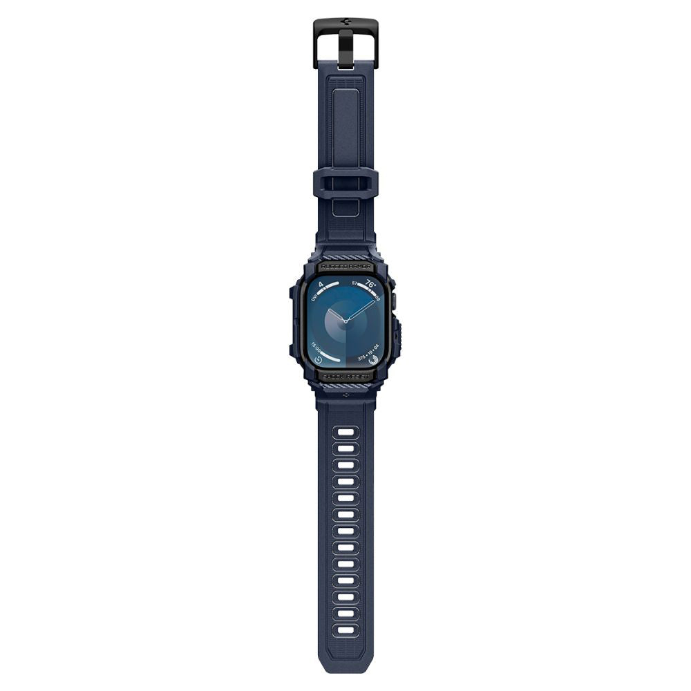 Accesoriu smartwatch Spigen Rugged Armor Pro (ACS08606) compatibil cu Apple Watch 10 46mm / Watch 11 46mm, Bleumarin
