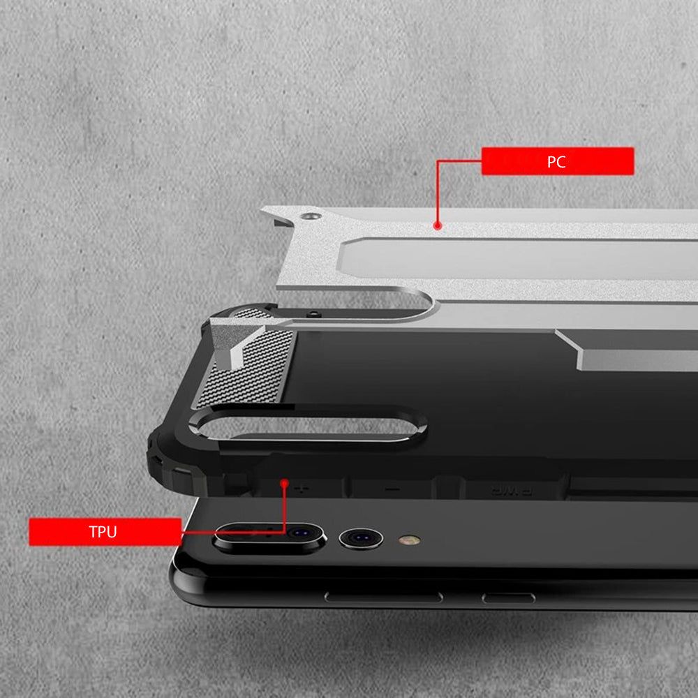 Husa de protectie Techsuit Hybrid Armor compatibil cu Huawei P20 Pro, Negru