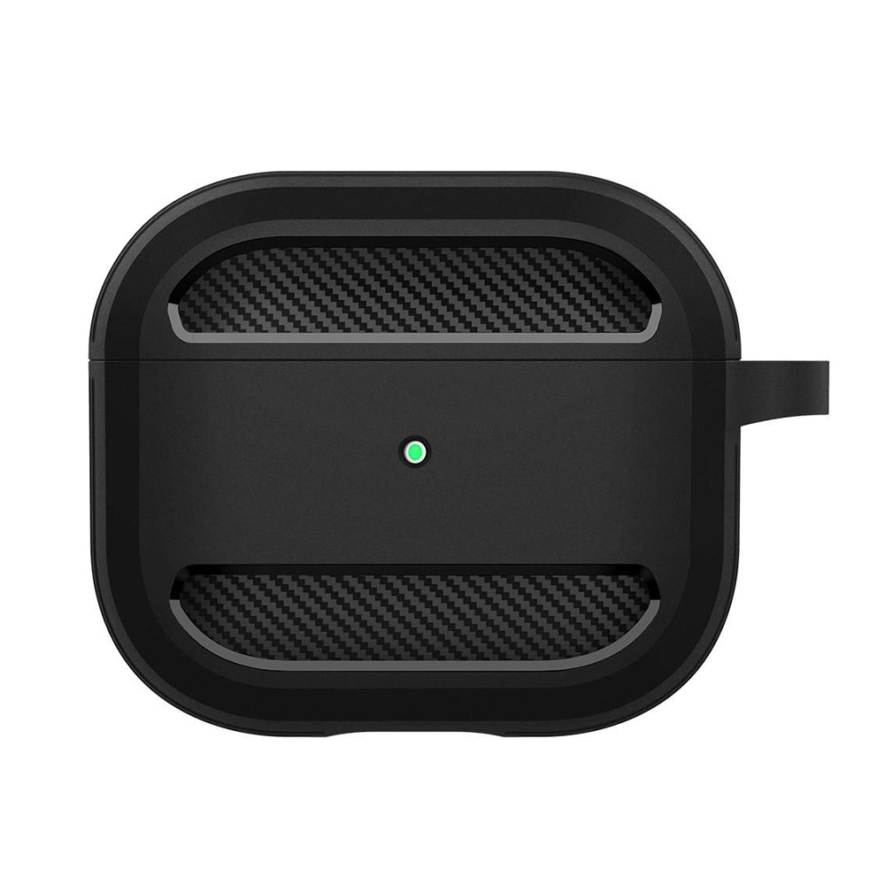 Casti Techsuit Carbon Silicone, for AirPods 3, Bleumarin