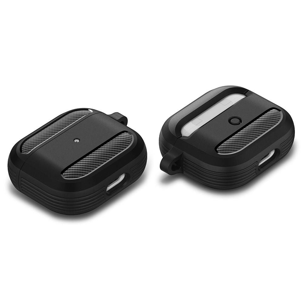 Casti Techsuit Carbon Silicone, for AirPods 3, Bleumarin