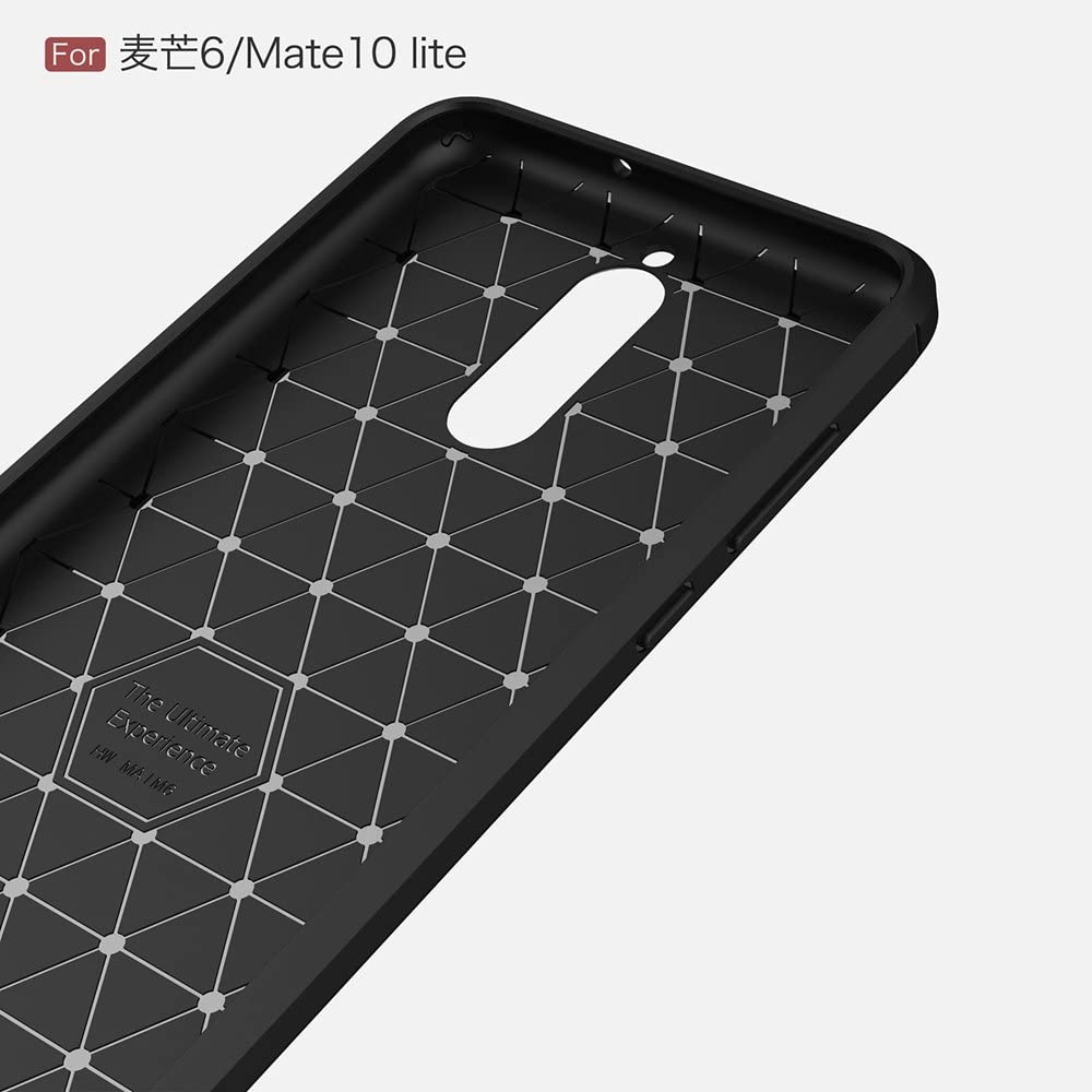 Husa de protectie Techsuit Carbon Silicone compatibil cu Huawei Mate 10 Lite, Negru
