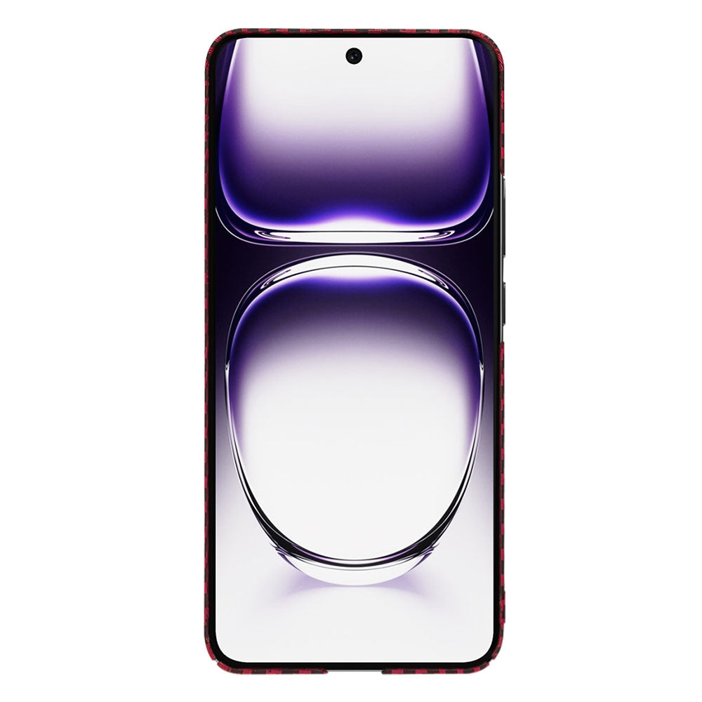 Husa de protectie Techsuit Carbonite FiberShell compatibil cu Oppo Reno12, Rosu