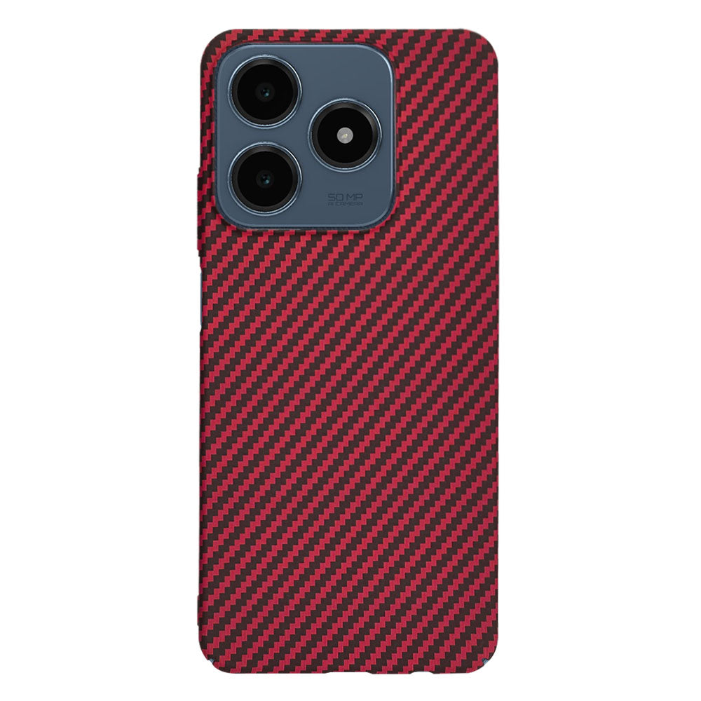 Husa de protectie Techsuit Carbonite FiberShell compatibil cu Realme C61 / Realme C63, Rosu