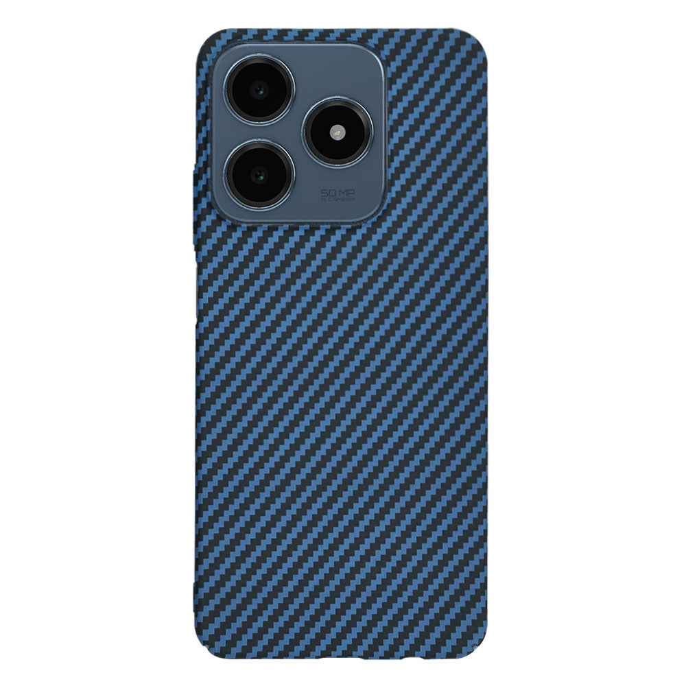 Husa de protectie Techsuit Carbonite FiberShell compatibil cu Realme C61 / Realme C63, Cyan