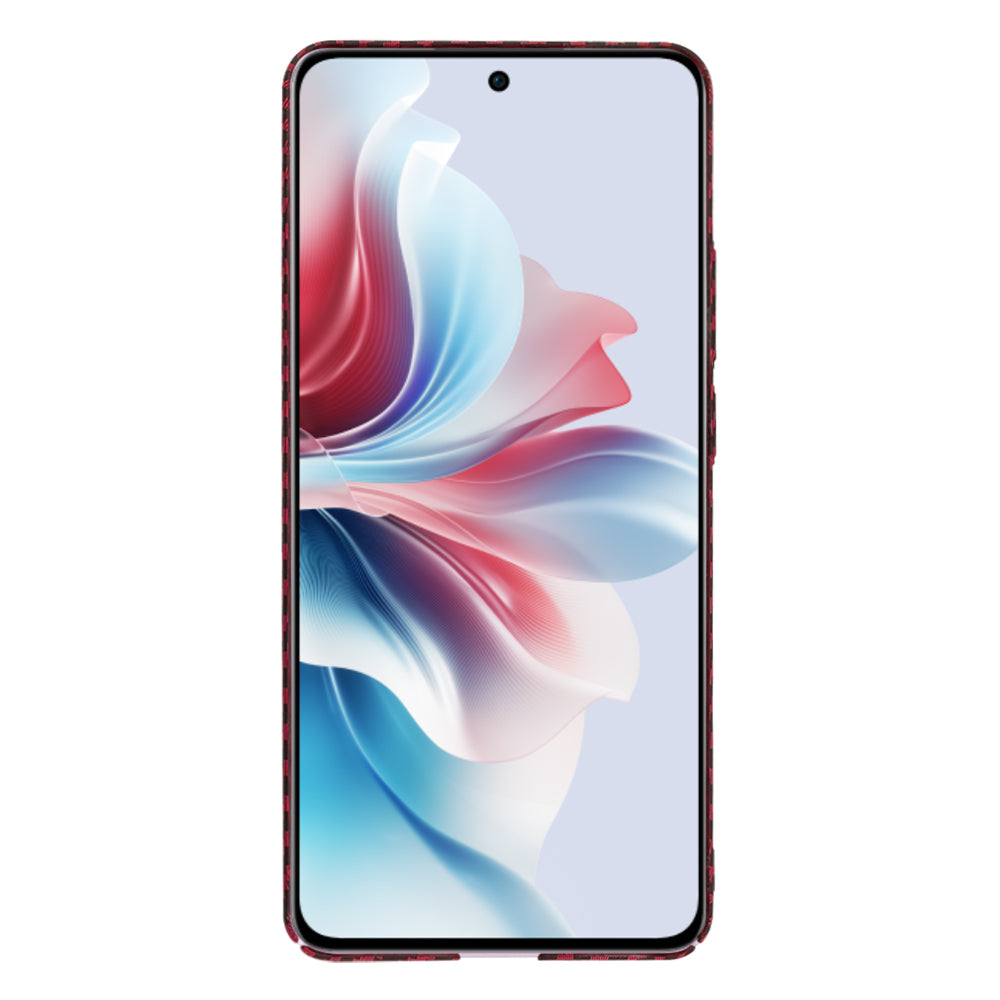 Husa de protectie Techsuit Carbonite FiberShell compatibil cu Oppo Reno11 F, Rosu
