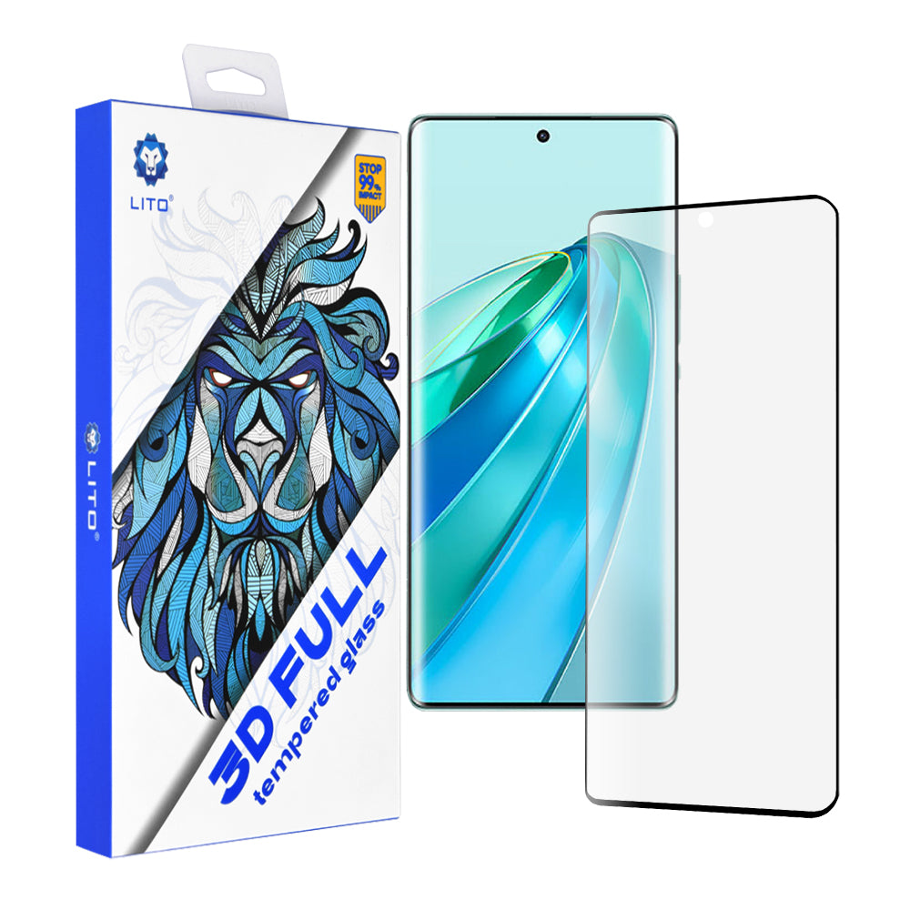 Folie de protectie Lito 3D Full Cover compatibil cu Honor X9a, Negru