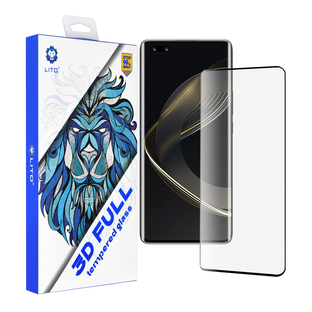 Folie de protectie Lito 3D Full Cover compatibil cu Huawei nova 11 Pro, Negru