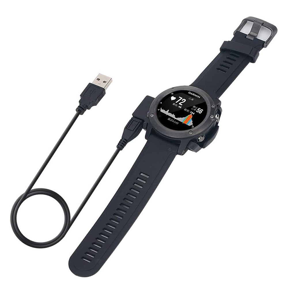 Incarcator Techsuit SmartWatch Wireless Charging Cable (TGC5), for Garmin Fenix 3 / 3 HR / 3 Sapphire with Desk Holder, 1m, Negru