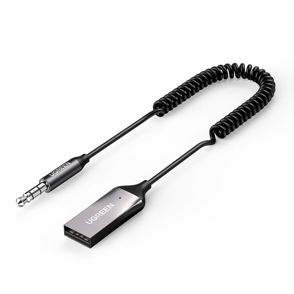 Gadget Ugreen Wireless Audio Receiver CM309 (70601), Jack 3.5mm Output to Car Auxiliary with Mic, Gri Spatial