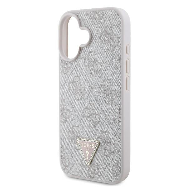 Husa de protectie Guess Leather Metal Logo Strass Crossbody (GUHCP16SP4TDSCPB) compatibil cu iPhone 16, Albastru