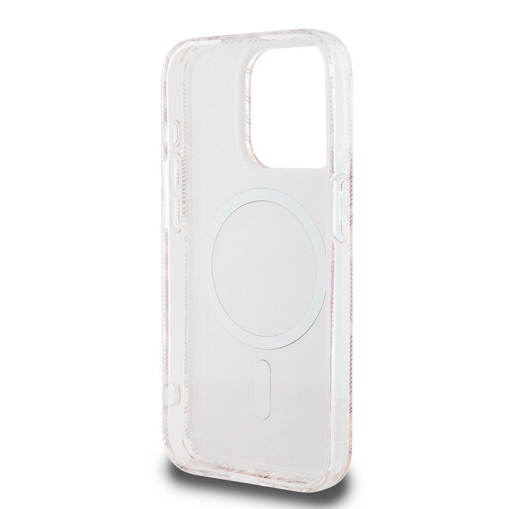 Husa de protectie Guess IML GCube MagSafe (GUHMP15XHGCUSTGP) compatibil cu iPhone 15 Pro Max, Roz