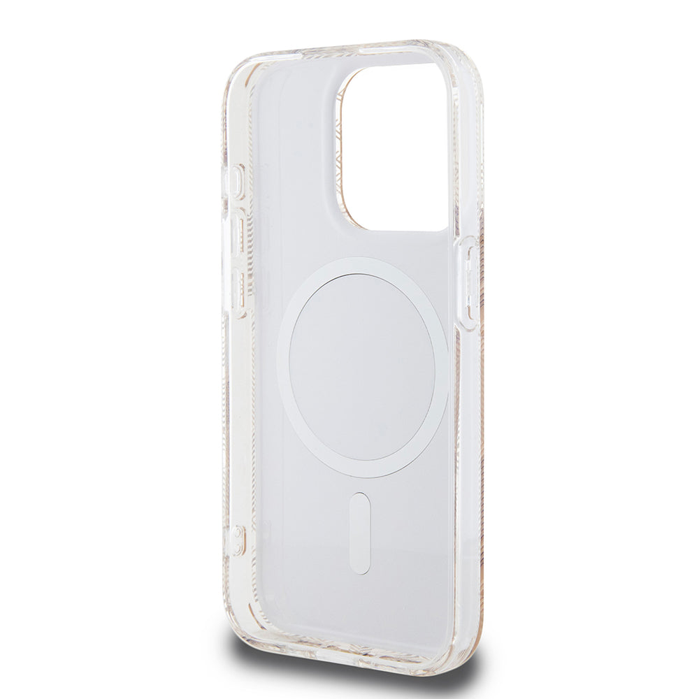 Husa de protectie Guess IML GCube MagSafe (GUHMP15LHGCUSTGW) compatibil cu iPhone 15 Pro, Maro